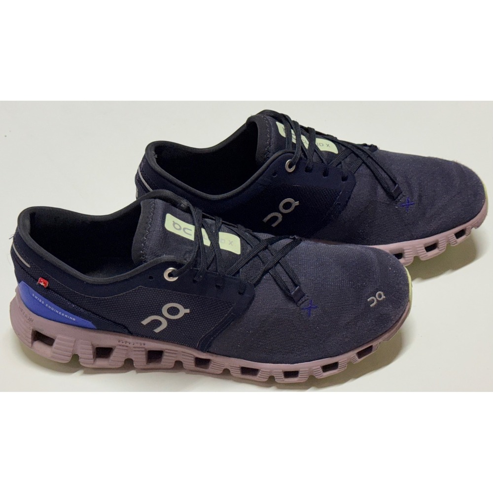 On Running Cloud X 3 Midnight Rose Navy Training Shoes 60.98689 Womens 9.5